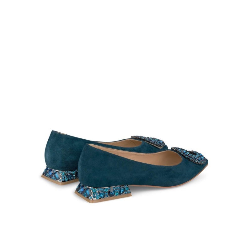 Ballerine Alma En Pena Circular Ornament Bleu Femme | OHU-81685917